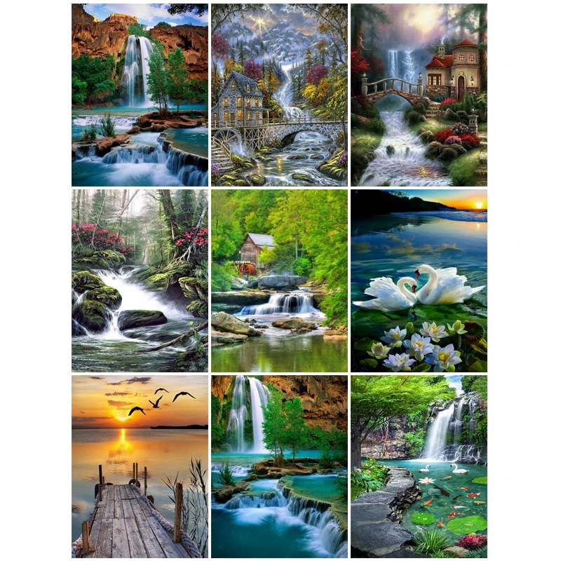 Yumeart Full Square Dril Diamond Painting by Number Landscape Nature DIY Needlework Diamond Embroidery Waterfall Home Decoration
Yumeart Full Square Dril Diamond Painting by Number Landscape Nature DIY Needlework Diamond Embroidery Waterfall Home Decoration