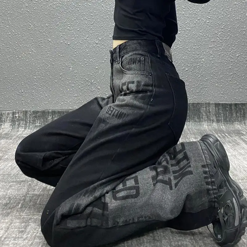 Gothic Streetwear Women Jeans Autumn New 2021 Harajuku Vintage High Waist Denim Pants Women Loose Trousers Female Baggy Jeans
Gothic Streetwear Women Jeans Autumn New 2021 Harajuku Vintage High Waist Denim Pants Women Loose Trousers Female Baggy Jeans