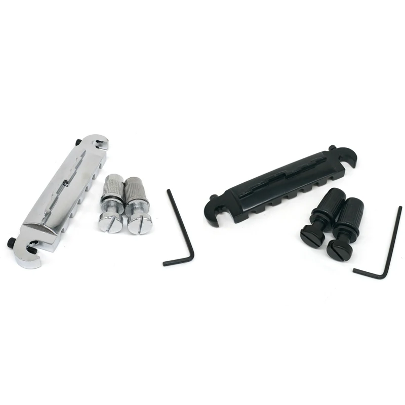 Electric Guitar Bridge All-In-One Bridge Tailpiece Guitar Roller Saddle Bridge,for LP Electric Guitar
Electric Guitar Bridge All-In-One Bridge Tailpiece Guitar Roller Saddle Bridge,for LP Electric Guitar