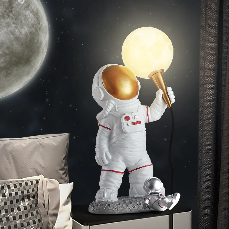 Luxury Table Lamp Table Lamps for Bedroom Bedside Decorative Astronaut Lamp Moon Northern Europe Luz Noturna Home Decor AB50TD
Luxury Table Lamp Table Lamps for Bedroom Bedside Decorative Astronaut Lamp Moon Northern Europe Luz Noturna Home Decor AB50TD
