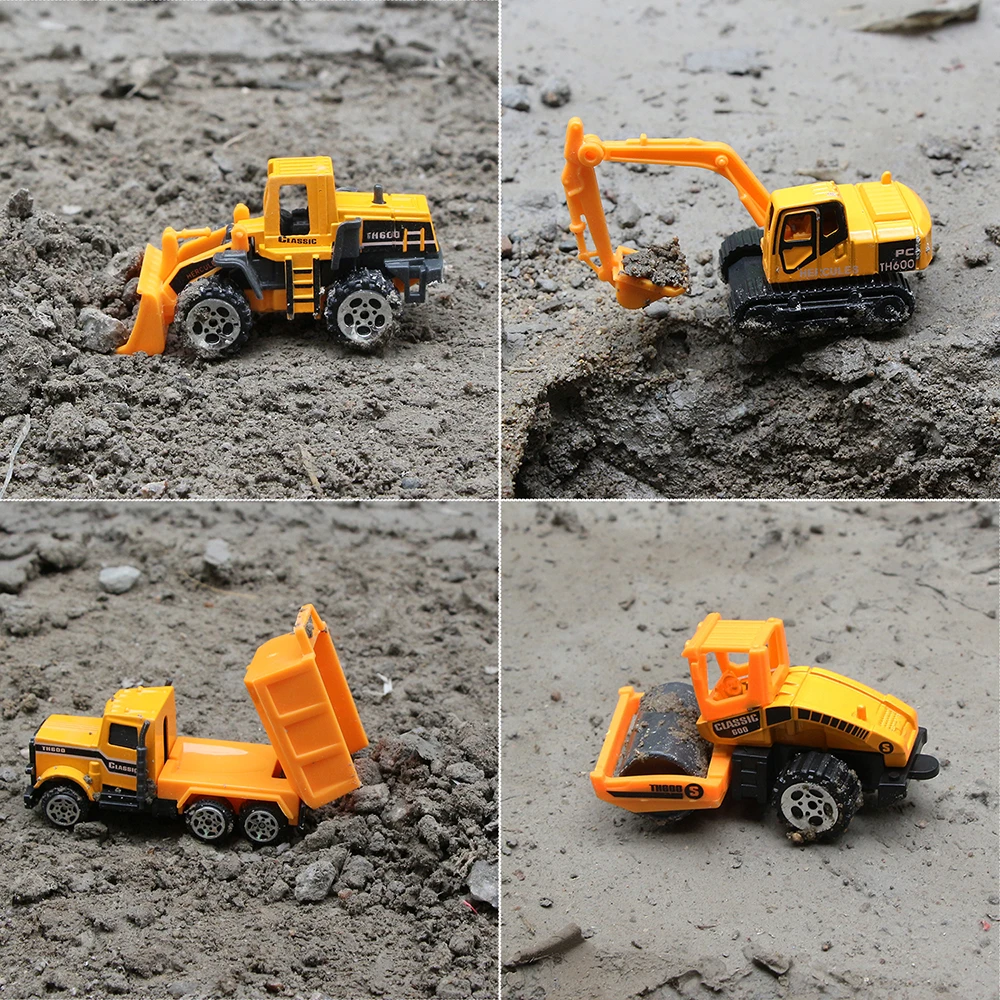 Мини-модель автомобиля из сплава под давлением 6 моделей инженерная игрушечная