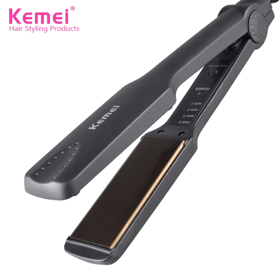 Kemei Professional Hair Straightener Titanium Flat Iron Adjustable Temperature Suitable for All Hair Types Fast Warm-up Straight
Kemei Professional Hair Straightener Titanium Flat Iron Adjustable Temperature Suitable for All Hair Types Fast Warm-up Straight