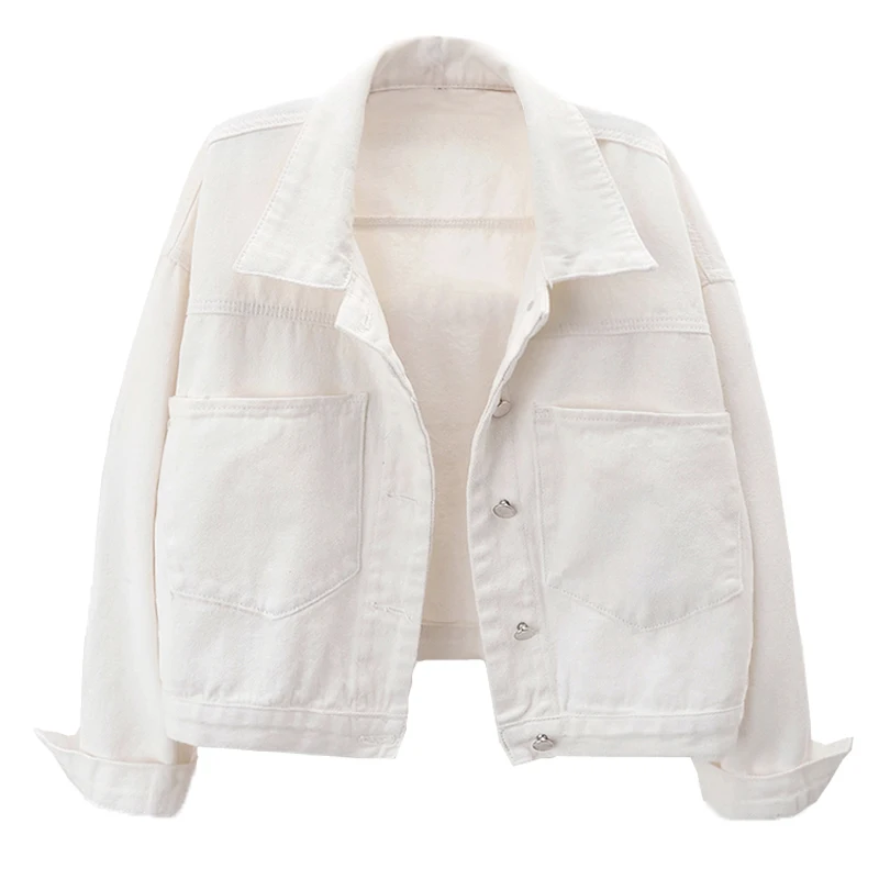 Spring Denim Jacket Women Autumn Korean Fashion Big Pocket Short Jeans Coat Harajuku Loose Ladies Student Outerwear Tide G1019
Spring Denim Jacket Women Autumn Korean Fashion Big Pocket Short Jeans Coat Harajuku Loose Ladies Student Outerwear Tide G1019