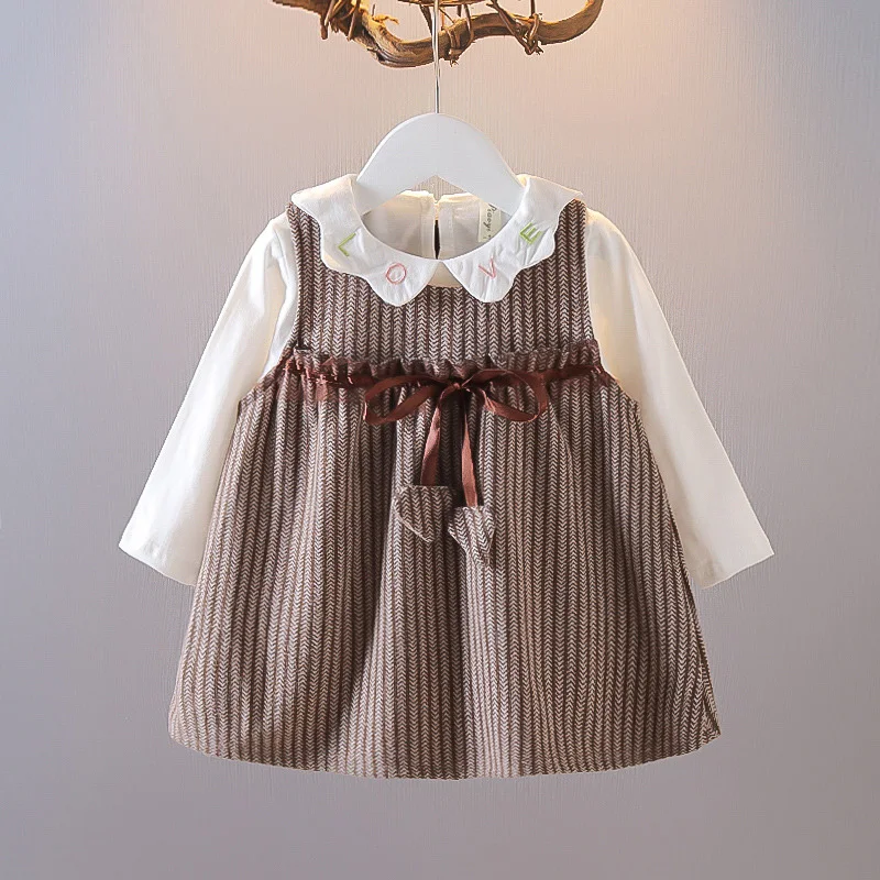 Kids Baby Striped Dress Fashion Korean Style Costumes Girls Infant Bow Belt Clothes Toddler Infant Princess Clothing 0-2 Years
Kids Baby Striped Dress Fashion Korean Style Costumes Girls Infant Bow Belt Clothes Toddler Infant Princess Clothing 0-2 Years