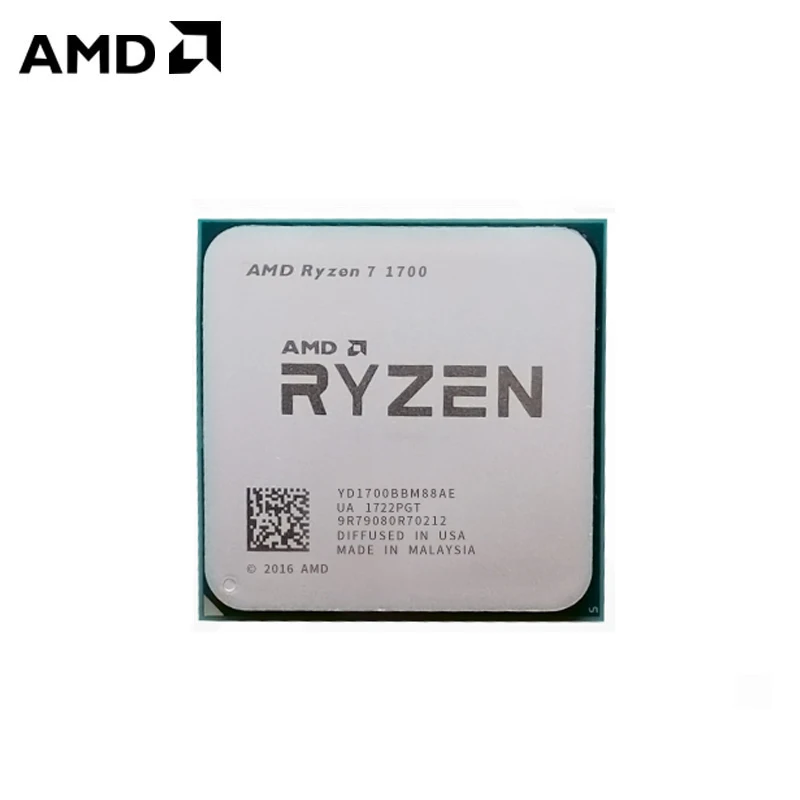 AMD Ryzen 7 1700 R7 1700 3,0 ГГц Восьмиядерный 16-поточный процессор 65 Вт YD1700BBM88AE разъем AM4
AMD Ryzen 7 1700 R7 1700 3,0 ГГц Восьмиядерный 16-поточный процессор 65 Вт YD1700BBM88AE разъем AM4