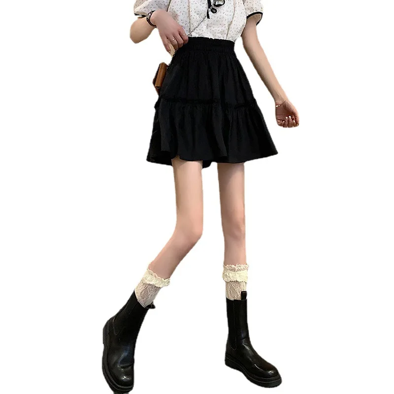 New Korean lotus leaf high waist in summer 2021, very slim skirt female student skirt
New Korean lotus leaf high waist in summer 2021, very slim skirt female student skirt