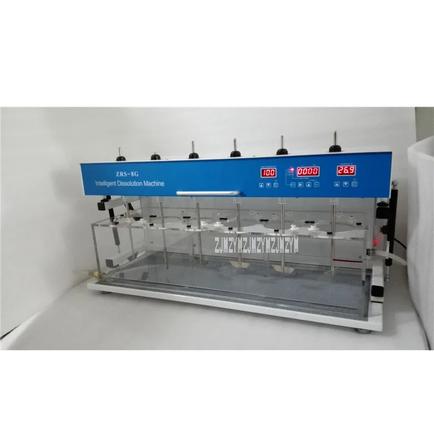 ZRS-8G Intelligent Dissolution Detector Tablet Capsule Dissolution Tester Dissolution Testing Equipment AC220V 1350W 25-200rpm
ZRS-8G Intelligent Dissolution Detector Tablet Capsule Dissolution Tester Dissolution Testing Equipment AC220V 1350W 25-200rpm