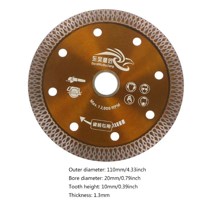 Diamond Saws Blade Hot Pressed Sintered Mesh Turbo Cutting Disc For Granite Marble Tile Ceramic T8WE
Diamond Saws Blade Hot Pressed Sintered Mesh Turbo Cutting Disc For Granite Marble Tile Ceramic T8WE