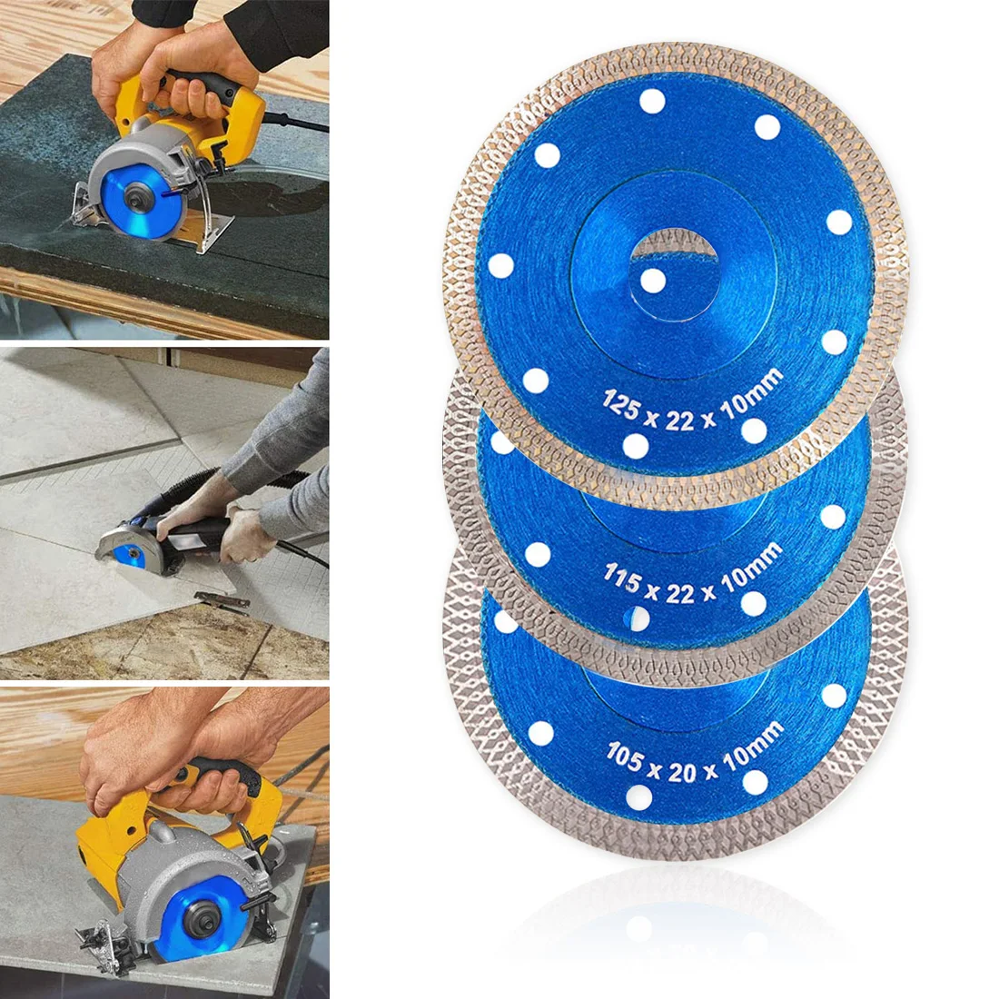 Turbo Diamond Saw Blade Granite Marble Cutting Disc Porcelain Tile Ceramic Blades 3 Sizes for Angle Grinder105/115/125 Saw Blade
Turbo Diamond Saw Blade Granite Marble Cutting Disc Porcelain Tile Ceramic Blades 3 Sizes for Angle Grinder105/115/125 Saw Blade