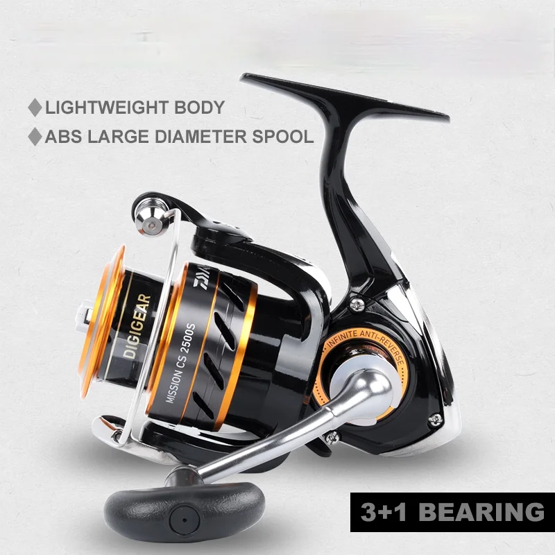 100% Original DAIWA MISSION CS Spinning Fishing Reel Gear Ratio5.3:1 DRAG POWER 2~6KG 2000S 2500S 3000S 4000S Saltwater Reel
100% Original DAIWA MISSION CS Spinning Fishing Reel Gear Ratio5.3:1 DRAG POWER 2~6KG 2000S 2500S 3000S 4000S Saltwater Reel