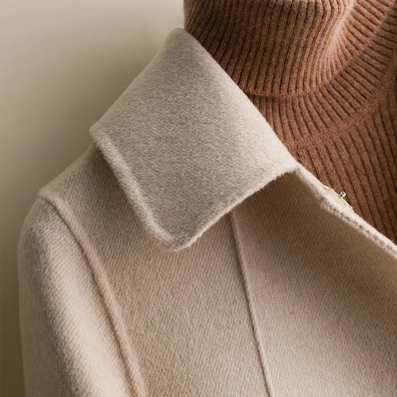2020 New Woolen Coat Female Autumn Winter Women's Thickening Mid-length Double Sided Wool Jacket Cashmere Overcoat Female A424
2020 New Woolen Coat Female Autumn Winter Women's Thickening Mid-length Double Sided Wool Jacket Cashmere Overcoat Female A424