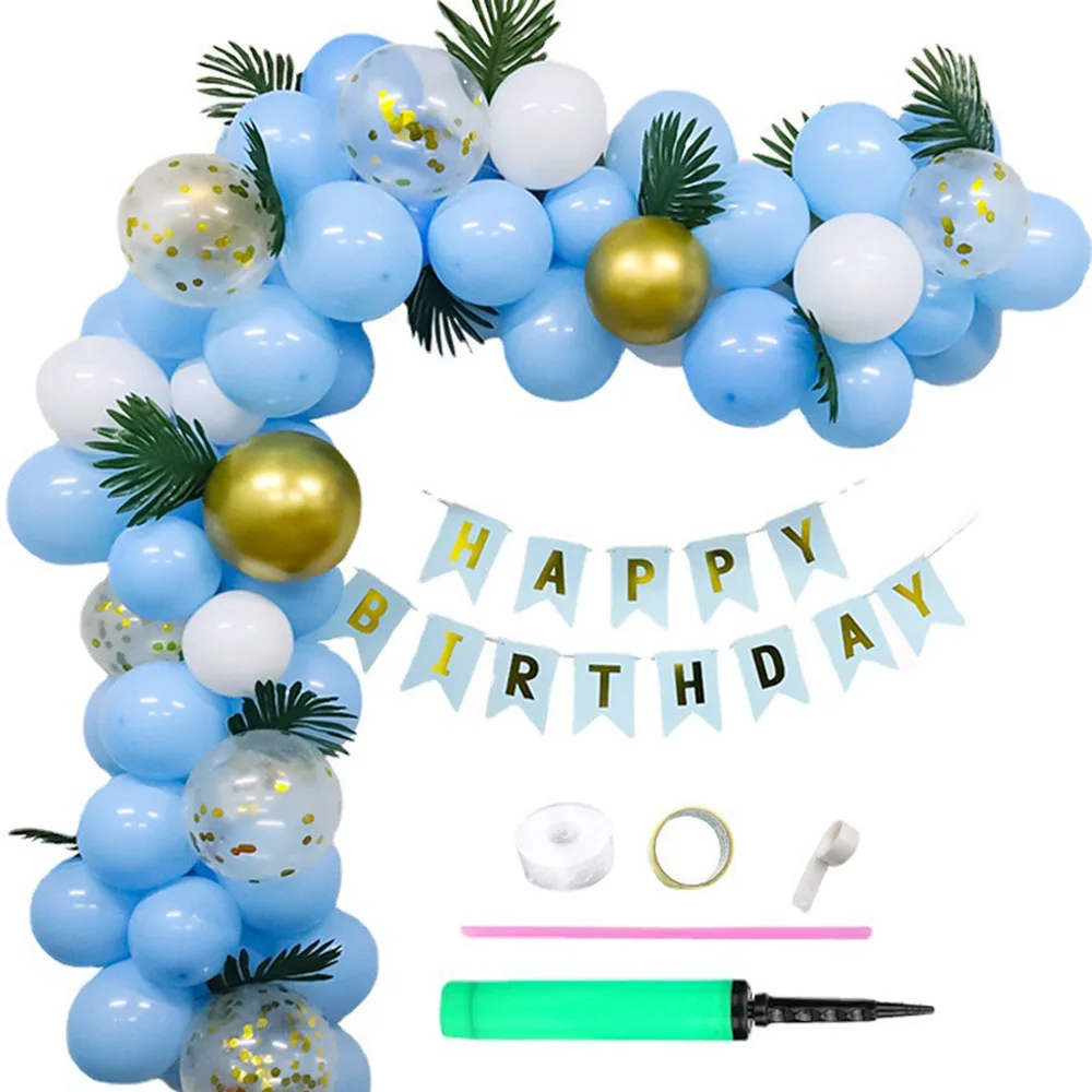 Balloon Arch Kit Blue or Pink Balloons with Coniferous Trees Leaves Party Favors for Kids Birthday Baby Shower Decoration
Balloon Arch Kit Blue or Pink Balloons with Coniferous Trees Leaves Party Favors for Kids Birthday Baby Shower Decoration