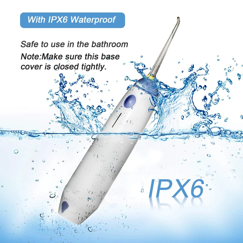Electric Dental Water Flosser Power Cordless Oral Irrigator Portable With Removes debris and reduces bacteria - Travel And Home | Бытовая