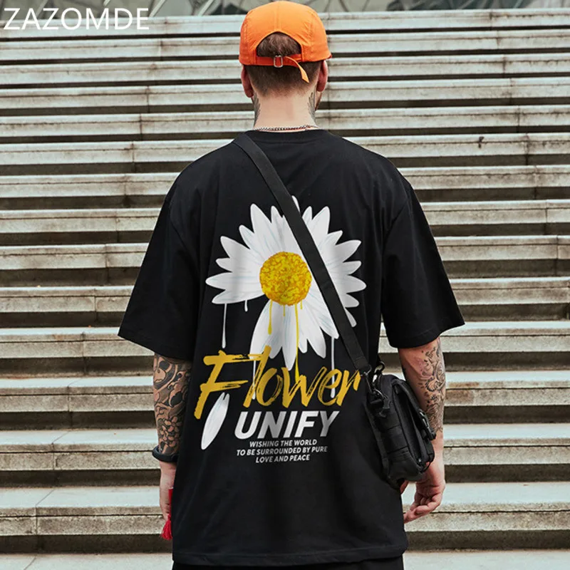 ZAZOMDE 2022 Daisy Print T-Shirts Casual Men Loose Pure Cotton Tshirt Harajuku Short Sleeve Graphic Oversized Summer Clothing 
ZAZOMDE 2022 Daisy Print T-Shirts Casual Men Loose Pure Cotton Tshirt Harajuku Short Sleeve Graphic Oversized Summer Clothing