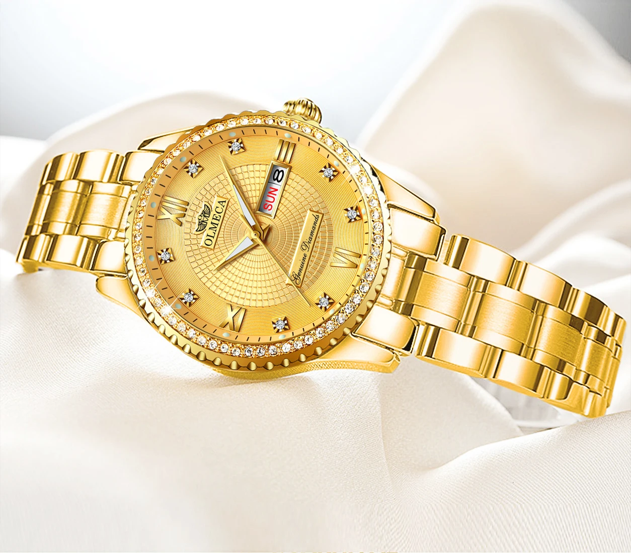 OLMECA Women Wrist Watch Fashion Auto Date Luxury Quartz Watches Relogio Feminino Watches 30M Waterproof Clock Lady Style 
OLMECA Women Wrist Watch Fashion Auto Date Luxury Quartz Watches Relogio Feminino Watches 30M Waterproof Clock Lady Style