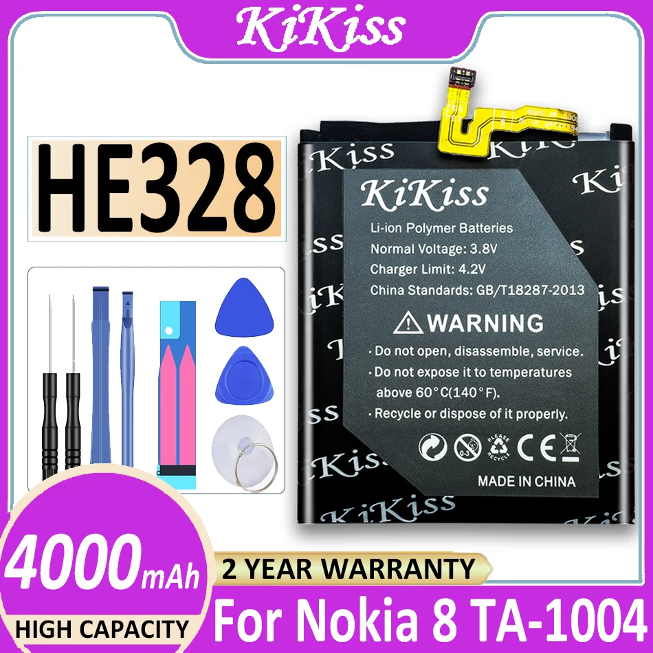 4000 мАч KiKiss HE328 мобильный телефон аккумулятор 4000 мАч для Nokia 8 Nokia8 Batterij Batteria + номер отслеживания
4000 мАч KiKiss HE328 мобильный телефон аккумулятор 4000 мАч для Nokia 8 Nokia8 Batterij Batteria + номер отслеживания