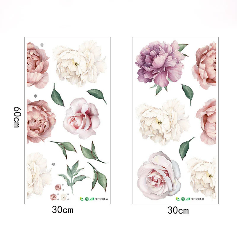 30x60cm 2PCS Medium Pink Peony Flower Wall Stickers Romantic Flowers Home Decor for Bedroom Living Room DIY Vinyl Wall Decals
30x60cm 2PCS Medium Pink Peony Flower Wall Stickers Romantic Flowers Home Decor for Bedroom Living Room DIY Vinyl Wall Decals