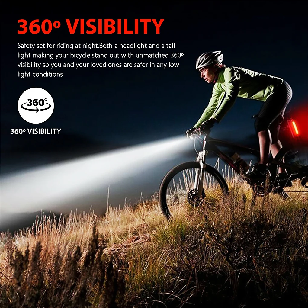 Bike Bicycle Light USB LED Rechargeable Set Mountain Cycle Front Back Headlight Lamp Flashlight
Bike Bicycle Light USB LED Rechargeable Set Mountain Cycle Front Back Headlight Lamp Flashlight