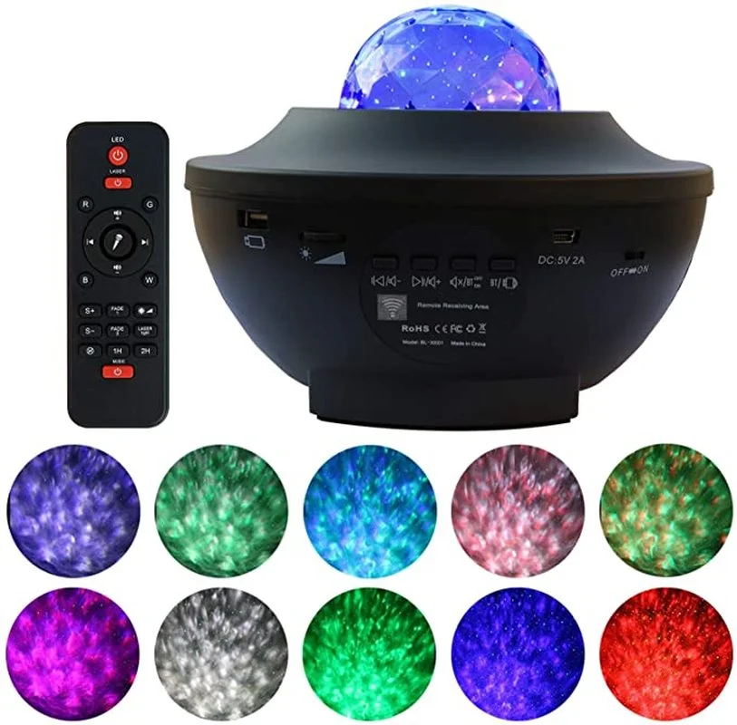 Ocean Wave Projector Galaxy Light with Bluetooth Speaker Music Rotating Nebula Lights for Bedroom Theatre Party Wedding Birthday
Ocean Wave Projector Galaxy Light with Bluetooth Speaker Music Rotating Nebula Lights for Bedroom Theatre Party Wedding Birthday