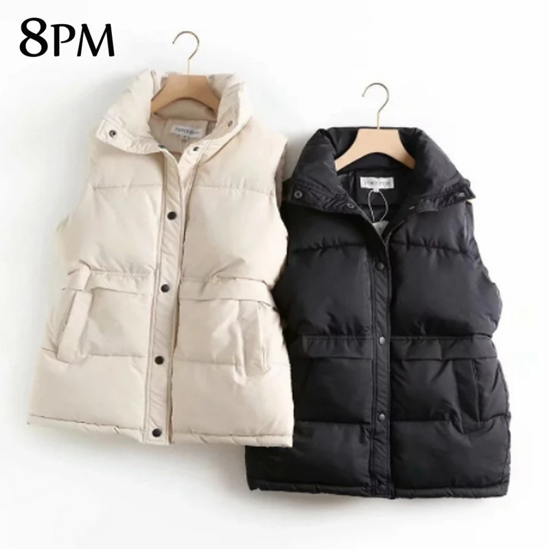 Windproof Warm Waistcoat Tops Women Autumn Winter Vest Drawstring Stand Collar Long Vest Jacket Cotton Padded Tops Coat ouc1353
Windproof Warm Waistcoat Tops Women Autumn Winter Vest Drawstring Stand Collar Long Vest Jacket Cotton Padded Tops Coat ouc1353