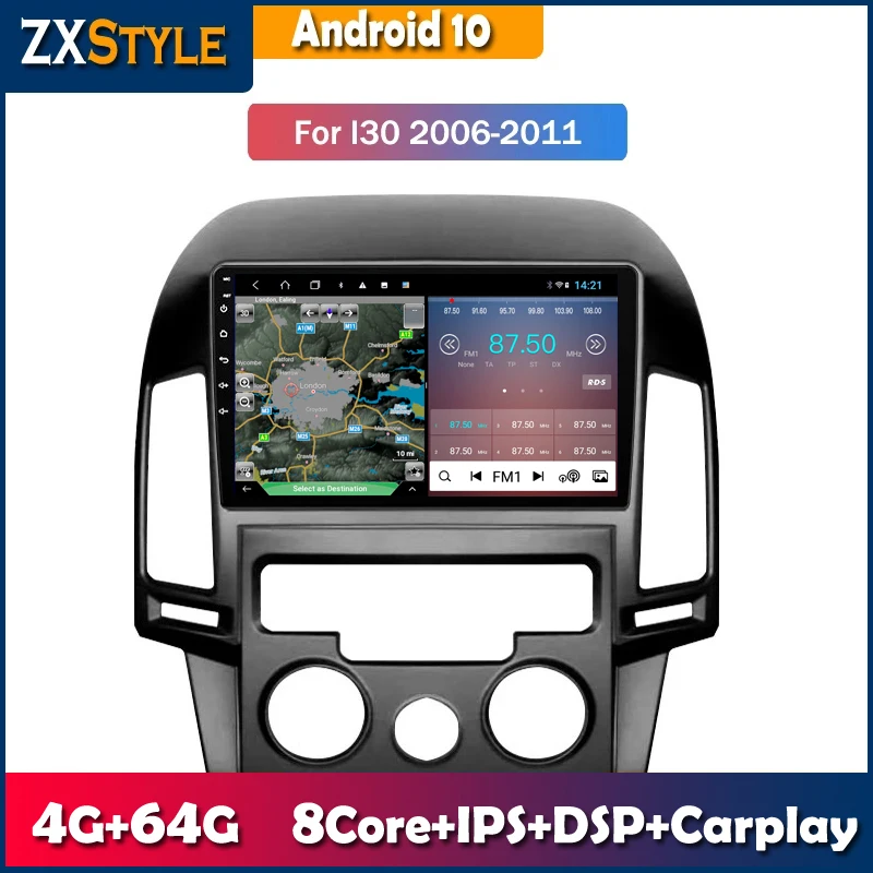 Мультимедийный проигрыватель для Hyundai i30 2006-2011, с IPS экраном 9 дюймов, Android 10, GPS-навигацией
Мультимедийный проигрыватель для Hyundai i30 2006-2011, с IPS экраном 9 дюймов, Android 10, GPS-навигацией
