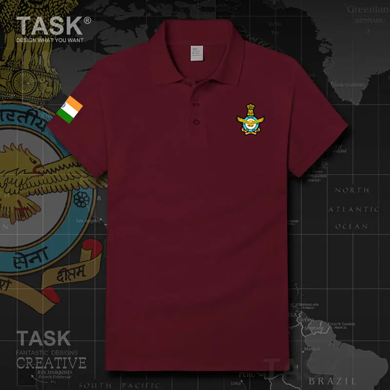 Air Force Indian Republic of India IND cotton men Polo shirt Short sleeve clothes Fashion casual military air force Sportswear
Air Force Indian Republic of India IND cotton men Polo shirt Short sleeve clothes Fashion casual military air force Sportswear