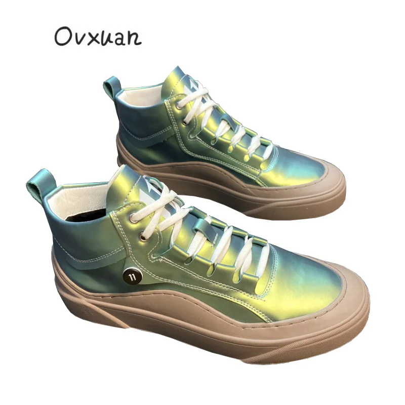 OVXUAN Green Ankle Boots Mens Fashion Designer High Top Luxury Brand Shoes for men Casual Hip Hop Boots Male Trending Sneakers
OVXUAN Green Ankle Boots Mens Fashion Designer High Top Luxury Brand Shoes for men Casual Hip Hop Boots Male Trending Sneakers