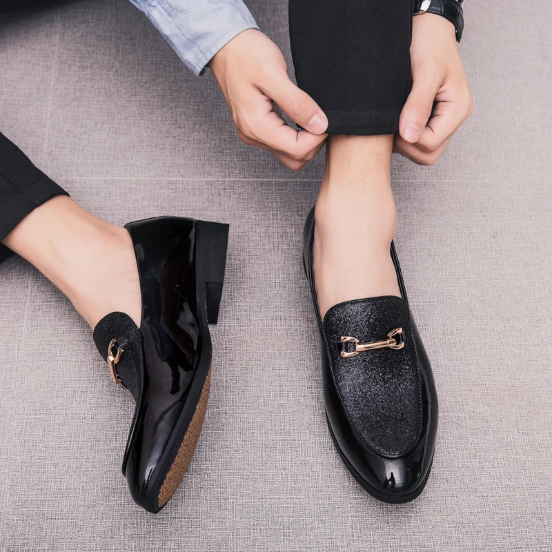Fashion Pointed Toe Casual Loafers Shoes Men Loafers Leather Oxford Shoes for Men Formal Mariage Slip on Wedding Party Shoes I
Fashion Pointed Toe Casual Loafers Shoes Men Loafers Leather Oxford Shoes for Men Formal Mariage Slip on Wedding Party Shoes I