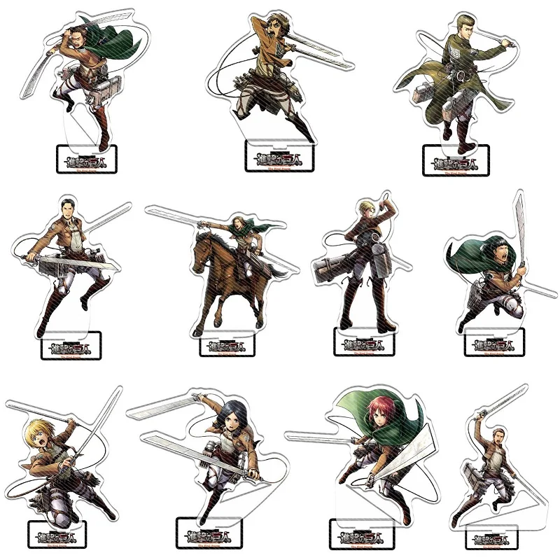 1PCS Japan Anime Attack on Titan Character Eren Levi Ackerman Acrylic Figure Stand Cool Action Model Plate Desk Decor Standing
1PCS Japan Anime Attack on Titan Character Eren Levi Ackerman Acrylic Figure Stand Cool Action Model Plate Desk Decor Standing