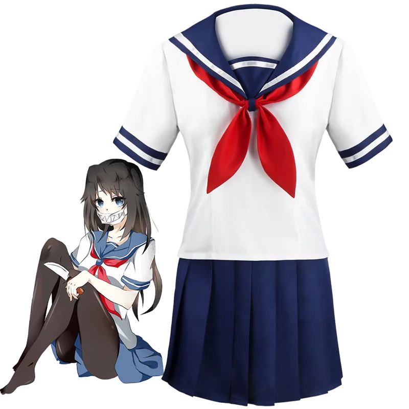 Yandere Simulator Ayano Aishi Cosplay Costume Game Uniform Yandere Chan JK Uniform Women Outfit Sailor Suit Full Set Women Girls
Yandere Simulator Ayano Aishi Cosplay Costume Game Uniform Yandere Chan JK Uniform Women Outfit Sailor Suit Full Set Women Girls
