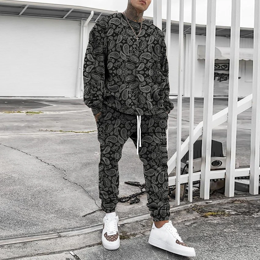 2021 autumn casual men's sweater round neck printing slim polyester shirt men's sweater suit pullover men's sweater two pieces
2021 autumn casual men's sweater round neck printing slim polyester shirt men's sweater suit pullover men's sweater two pieces
