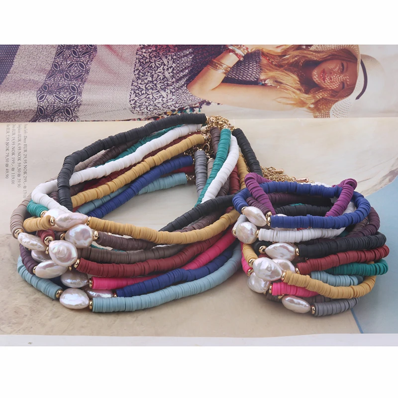 NeeFu WoFu bead Bracelet Freshwater Pearl chains Soft pottery Bracelets Women Nationality stainless steel Bracelet Beach Jewelry
NeeFu WoFu bead Bracelet Freshwater Pearl chains Soft pottery Bracelets Women Nationality stainless steel Bracelet Beach Jewelry