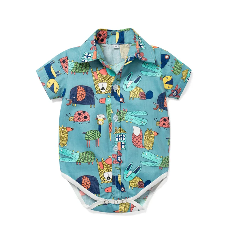 Boys Gentleman Clothes Male Treasures Cartoon Animals and Plants Romper Short-sleeved Romper Shorts Bow Tie Children's Clothing
Boys Gentleman Clothes Male Treasures Cartoon Animals and Plants Romper Short-sleeved Romper Shorts Bow Tie Children's Clothing