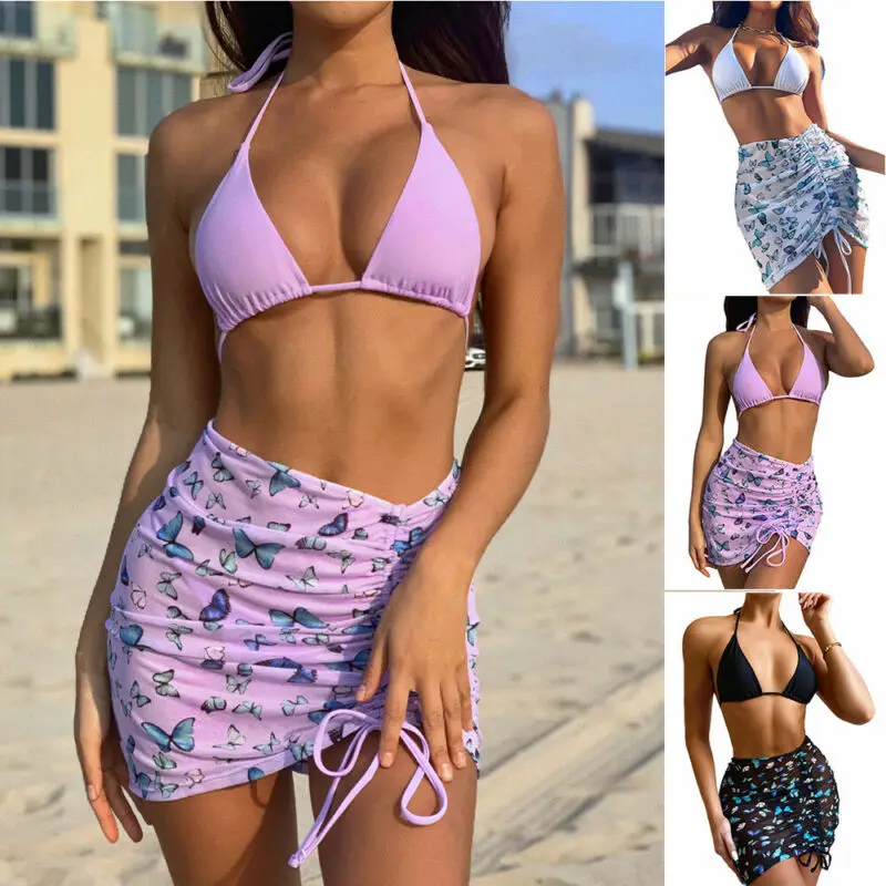 Swimming suit 3-Piece Set High Waist Swimsuit Sexy Bikini Set Skirt Women Halter Bathing Suit Women Viquinis Mujer Sexy Bikini
Swimming suit 3-Piece Set High Waist Swimsuit Sexy Bikini Set Skirt Women Halter Bathing Suit Women Viquinis Mujer Sexy Bikini