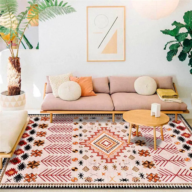 Fashion Bohemian-Style Rug Pink Geometric Ethnic-Style Carpet Bedroom Living Room Kitchen Bathroom Floor Mat Bed Blanket
Fashion Bohemian-Style Rug Pink Geometric Ethnic-Style Carpet Bedroom Living Room Kitchen Bathroom Floor Mat Bed Blanket