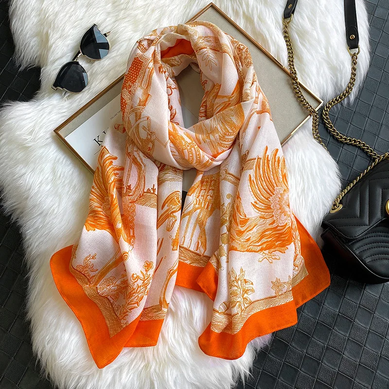 Women Autumn Cotton Viscose Shawl Luxury Horse Floral Pattern Long Pashmina Wrap Stome Bufandas Muslim Soft Brand Shawl 180*90Cm
Women Autumn Cotton Viscose Shawl Luxury Horse Floral Pattern Long Pashmina Wrap Stome Bufandas Muslim Soft Brand Shawl 180*90Cm