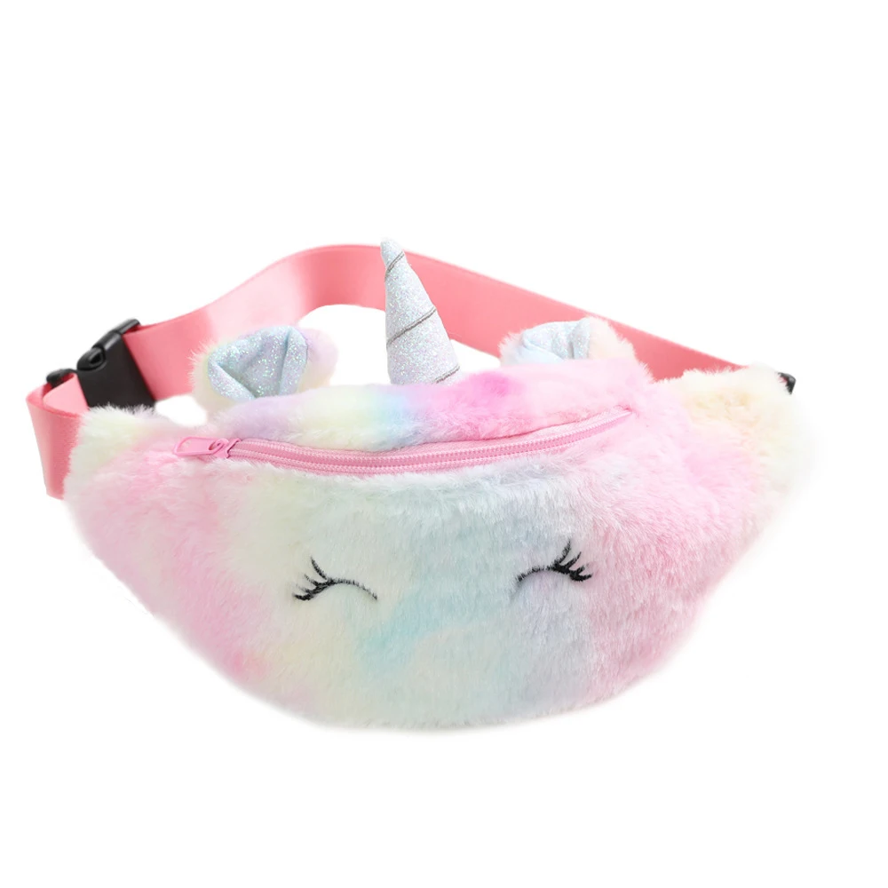 Fashion Cute Kids Cartoon Plush Chest Pouch Belt Waist-Bag Lovely Girls Smile Unicorn Coin Purse Fanny-Pack For Gift
Fashion Cute Kids Cartoon Plush Chest Pouch Belt Waist-Bag Lovely Girls Smile Unicorn Coin Purse Fanny-Pack For Gift