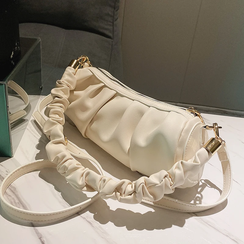 Elegant Female Pleated Armpit bag 2020 New High quality Soft PU Leather Women's Designer Handbag Travel Shoulder Messenger Bag
Elegant Female Pleated Armpit bag 2020 New High quality Soft PU Leather Women's Designer Handbag Travel Shoulder Messenger Bag