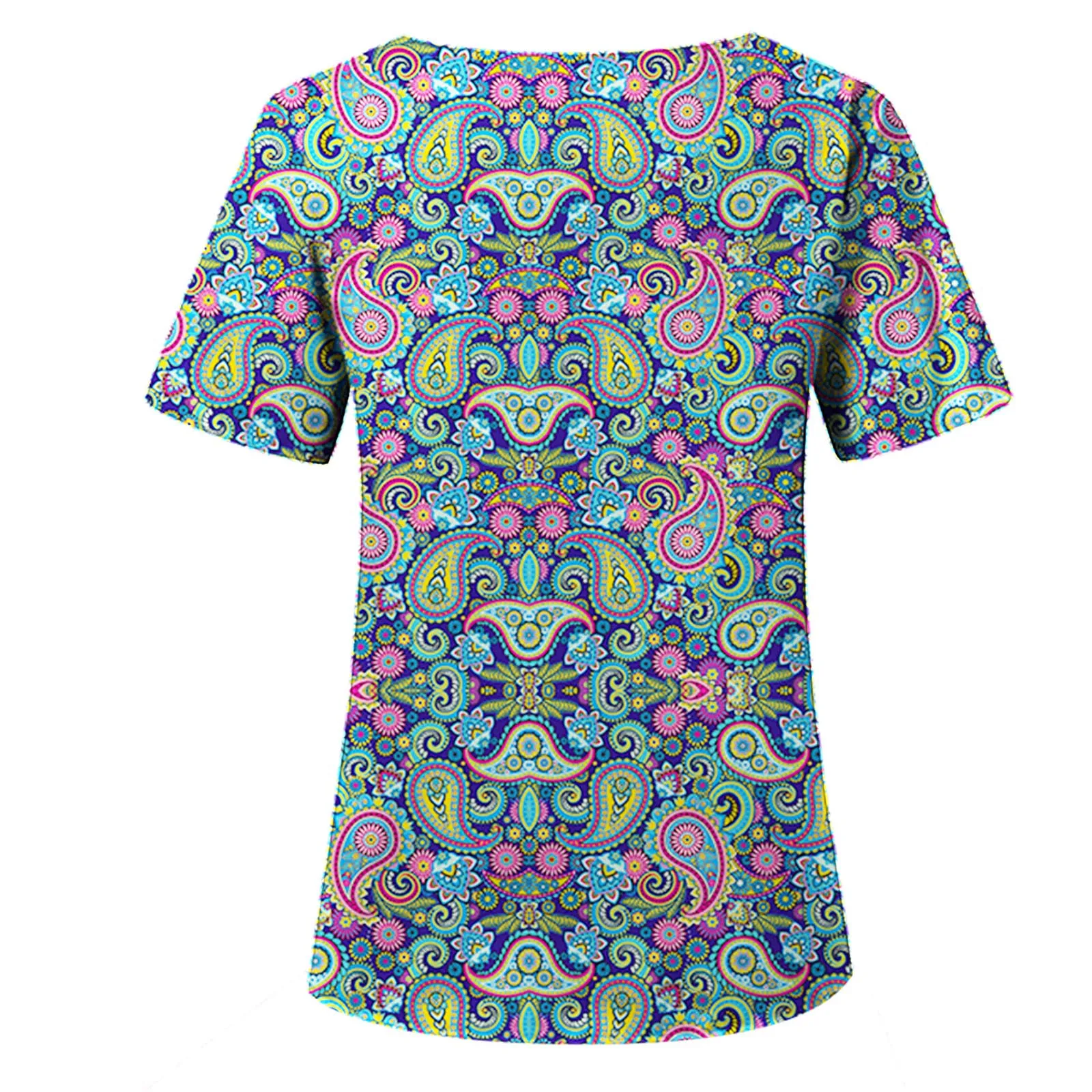 Women Short Sleeve V-Neck Top With Pockets Working Uniform Workwear Top Clinicos Uniform Care Clothes Protect
Women Short Sleeve V-Neck Top With Pockets Working Uniform Workwear Top Clinicos Uniform Care Clothes Protect