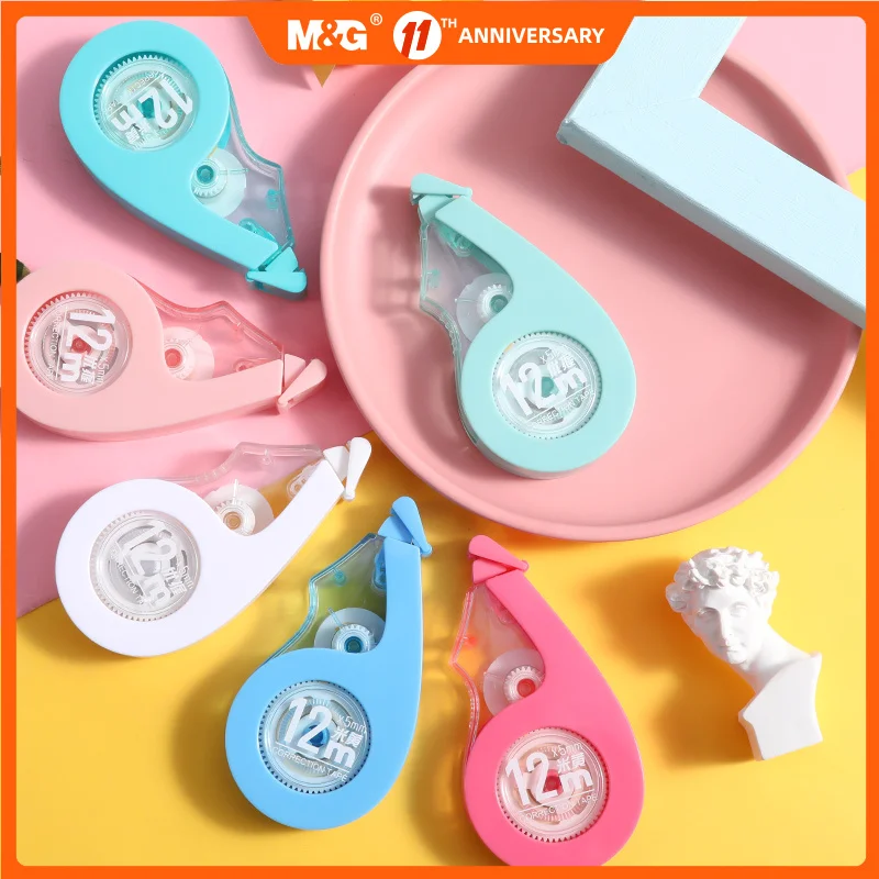 M&G 6-9-12 pcs Cute Correction Tape Value pack White tape & Cream color tape use in different color paper school stationery
M&G 6-9-12 pcs Cute Correction Tape Value pack White tape & Cream color tape use in different color paper school stationery
