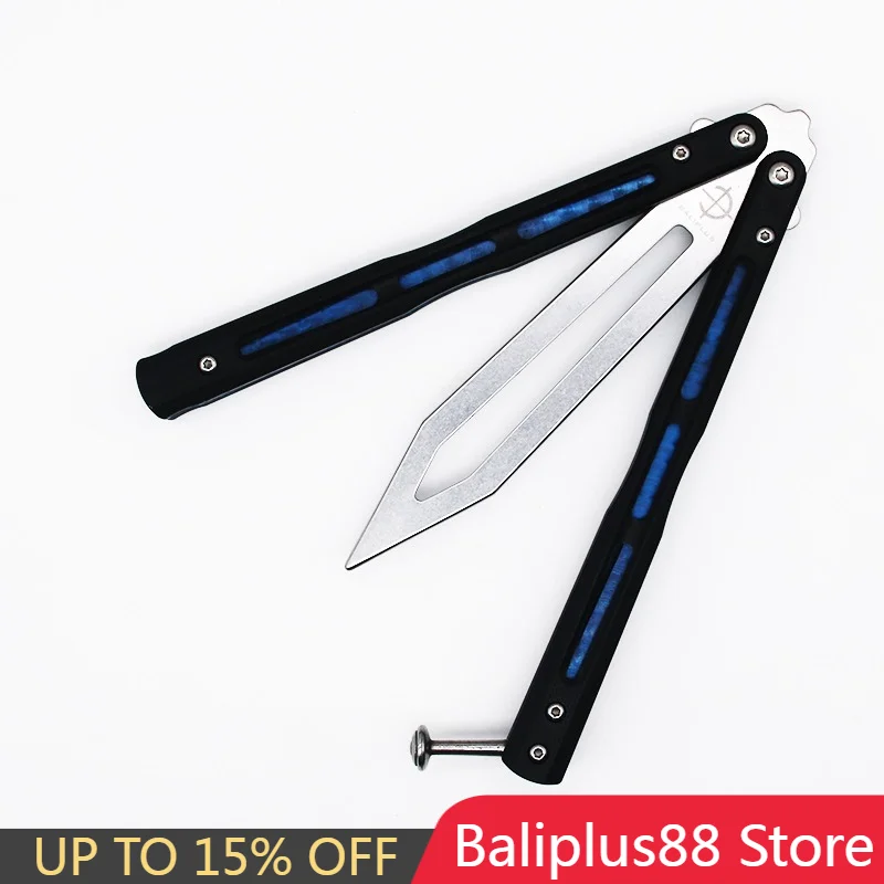 Baliplus BM51 V4 Butterfly Knife Trainer Bushings Channel Titanium+G10 Handle D2 Blade Hunting EDC Pocket Tactical Knife Gift
Baliplus BM51 V4 Butterfly Knife Trainer Bushings Channel Titanium+G10 Handle D2 Blade Hunting EDC Pocket Tactical Knife Gift