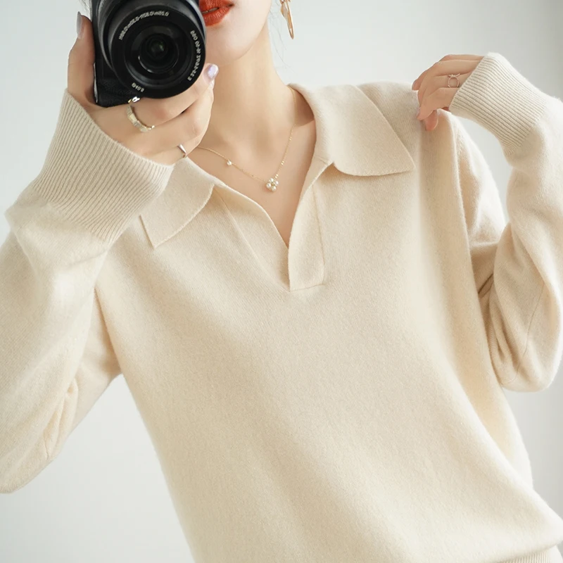 High-End Autumn Winter 100% Cashmere Pullovers Sweater Women's Female Loose Large Size Knitted Girl Clothes Tops Standard Outwe
High-End Autumn Winter 100% Cashmere Pullovers Sweater Women's Female Loose Large Size Knitted Girl Clothes Tops Standard Outwe