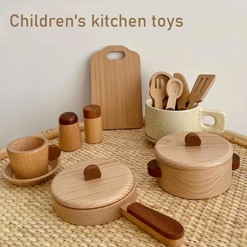 Simulation Kitchen Toy Cooking Utensils Set Pretend Play Cutting Food Wooden Montessori Educational Toy Girls Children Gift
Simulation Kitchen Toy Cooking Utensils Set Pretend Play Cutting Food Wooden Montessori Educational Toy Girls Children Gift