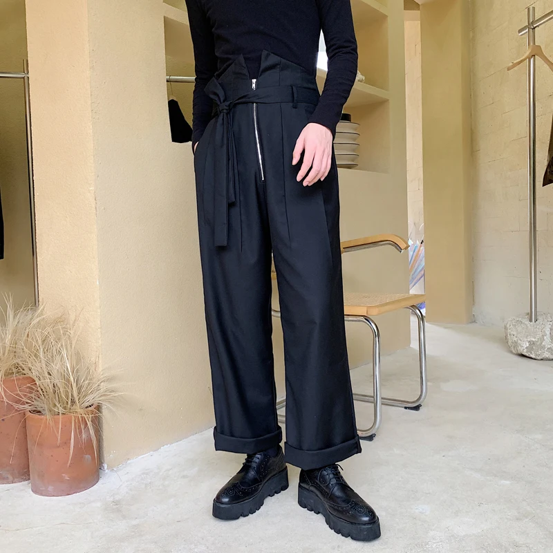 Men High Waist Loose Casual Zipper Wide Leg Pants Male Women Vintage Fashion Japan Streetwear Hip Hop Straight Harem Trousers
Men High Waist Loose Casual Zipper Wide Leg Pants Male Women Vintage Fashion Japan Streetwear Hip Hop Straight Harem Trousers