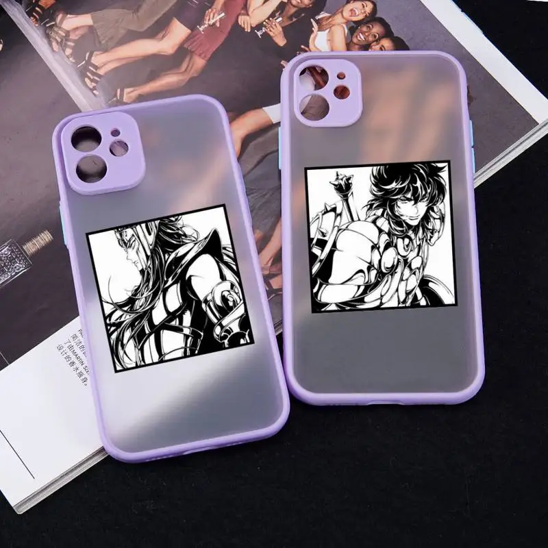 Saint Seiya Anime Cartoon Phone Case Purple Color Matte Transparent For iPhone 13 12 Mini 11 Pro X XR XS Max 7 8 Plus Coque
Saint Seiya Anime Cartoon Phone Case Purple Color Matte Transparent For iPhone 13 12 Mini 11 Pro X XR XS Max 7 8 Plus Coque