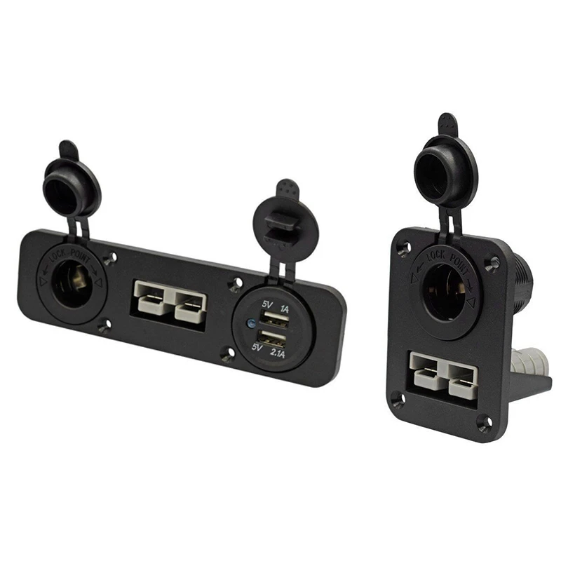 2 Set Flush Mount Anderson Plug Socket Double USB Charger Socket Panel for Caravan Camper Boat Truck
2 Set Flush Mount Anderson Plug Socket Double USB Charger Socket Panel for Caravan Camper Boat Truck