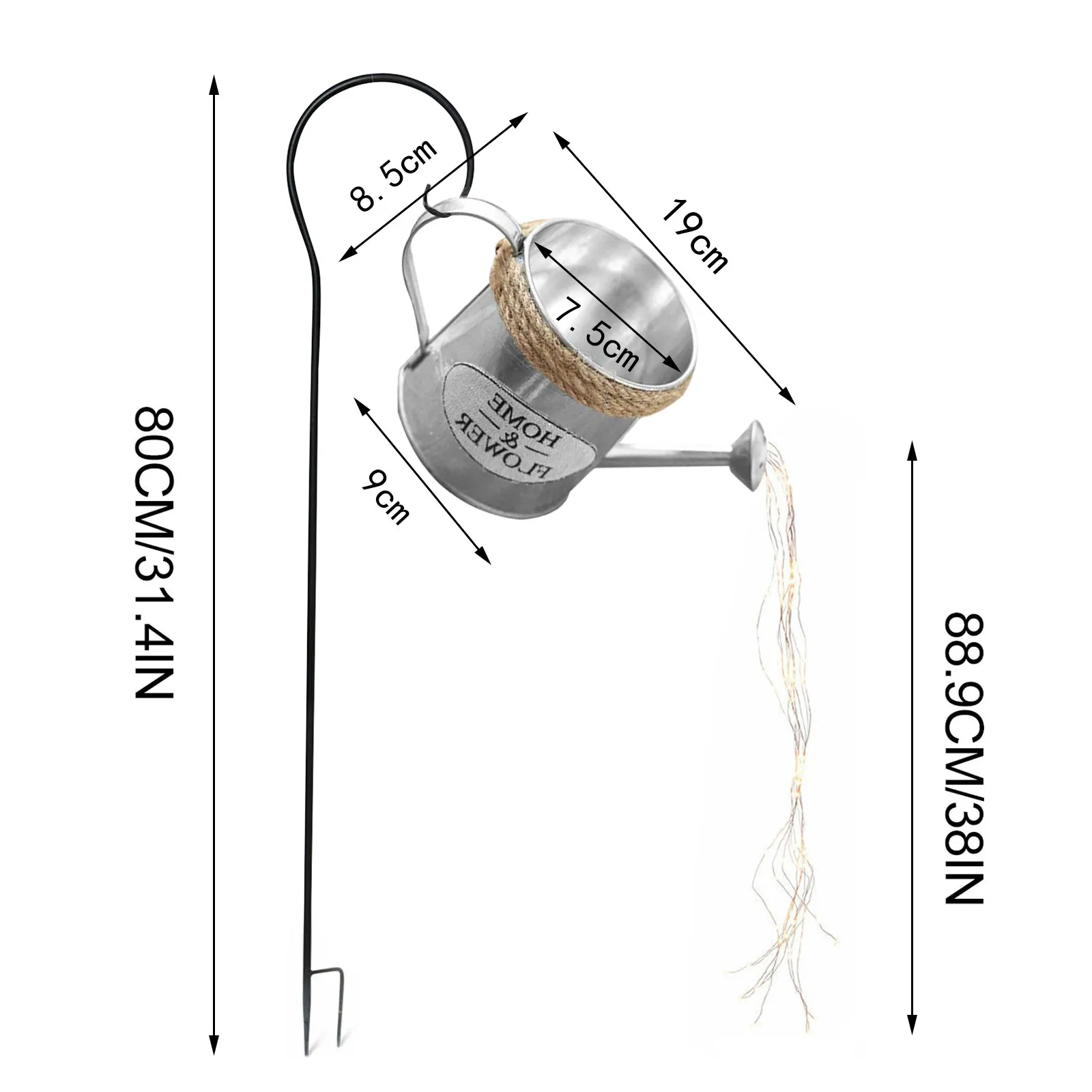 Kettle Light String Creative Garden Statue Star Shower Kettle Light Art Outdoor Gardening Waterproof Lawn Light Decoration
Kettle Light String Creative Garden Statue Star Shower Kettle Light Art Outdoor Gardening Waterproof Lawn Light Decoration