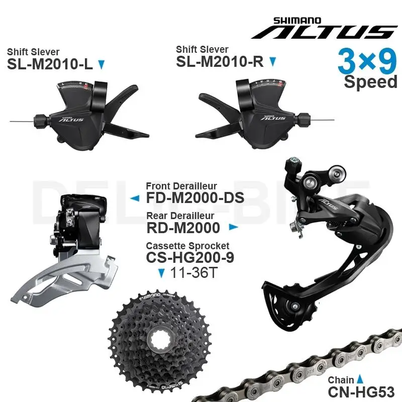 Переключатель передач shimano altus 3x 9-скоростной с переключателем передач M2010 M2000, передний/задний переключатель передач, оригинальная Звездочк...
Переключатель передач shimano altus 3x 9-скоростной с переключателем передач M2010 M2000, передний/задний переключатель передач, оригинальная Звездочк...