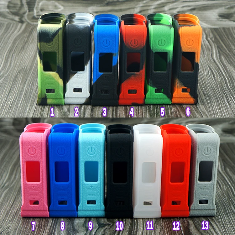 

20pcs Silicone case for Lost Vape Paranormal DNA75C pod Mod Vape kit texture skin rubber sleeve protective cover fit DNA75C