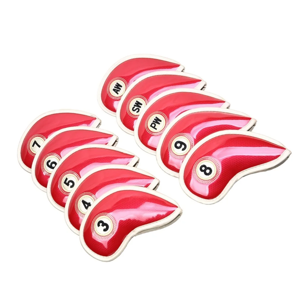 10Pcs Durable Head Cover Set Iron Head Covers Club Head Cover Water-resistant PU Leather Fit For Yamaha Wilson Refl
10Pcs Durable Head Cover Set Iron Head Covers Club Head Cover Water-resistant PU Leather Fit For Yamaha Wilson Refl